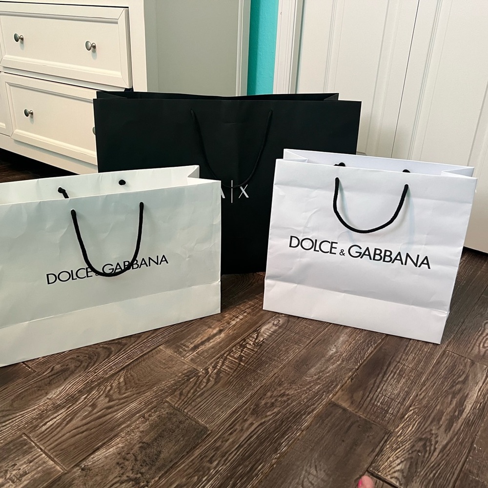 Dolce & Gabbana Black and White Shopping Bags - Picture 4 of 5